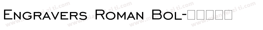Engravers Roman Bol字体转换